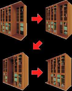 Удобство и функциональность раздвижных книжных шкафов